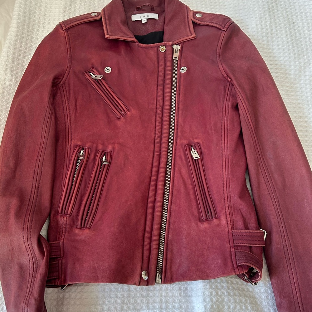 IRO  Leather Moto Jacket size 36